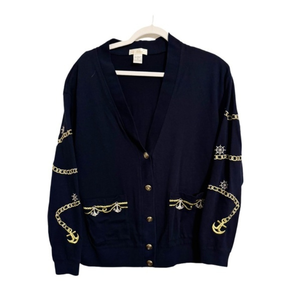 Vintage Piero Verona Nautical Cardigan Sweater